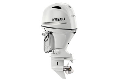 Moteur hors-bord Yamaha F115 Blanc